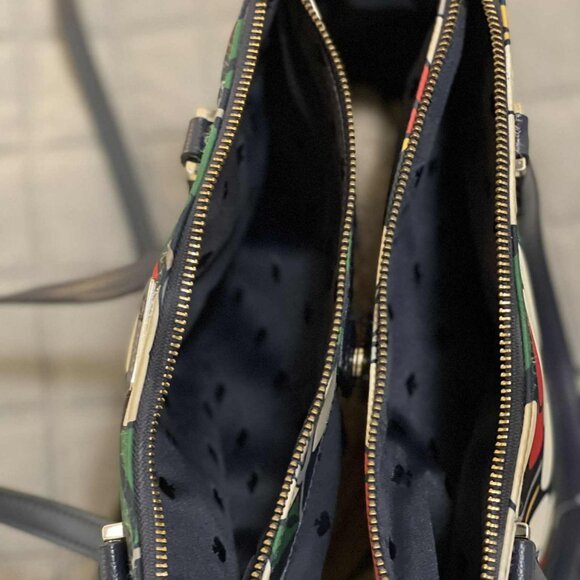 Kate Spade Floral Shoulder Bag - Red, Green, Blue, White - Picture 6 of 8